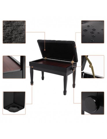 29inch piano bench horse leg black